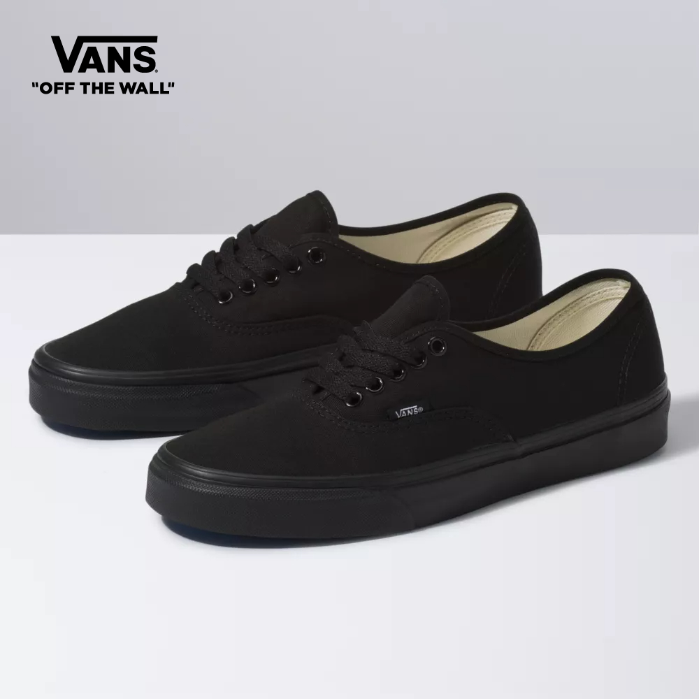 Vans Authentic Unisex Sneakers Women (Unisex US Size) All Black VN000EE3BKA1